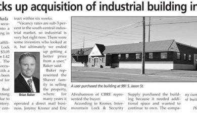 article about S Jason St sale