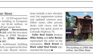 article about Evergreen sale