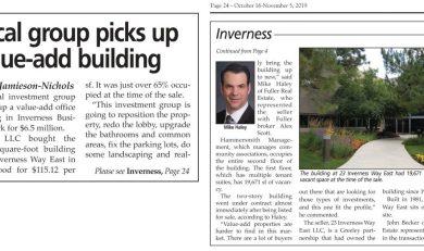 article about Inverness office sale