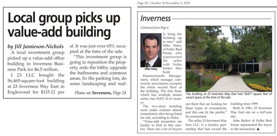 article about Inverness office sale