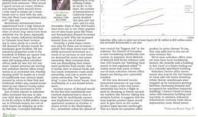 article about suburban sales
