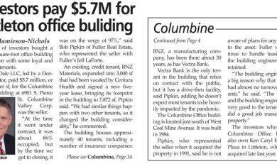 article about Pierce St sale