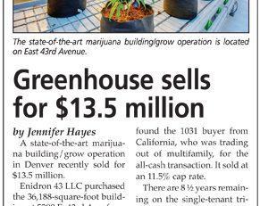 article about greenhouse sale