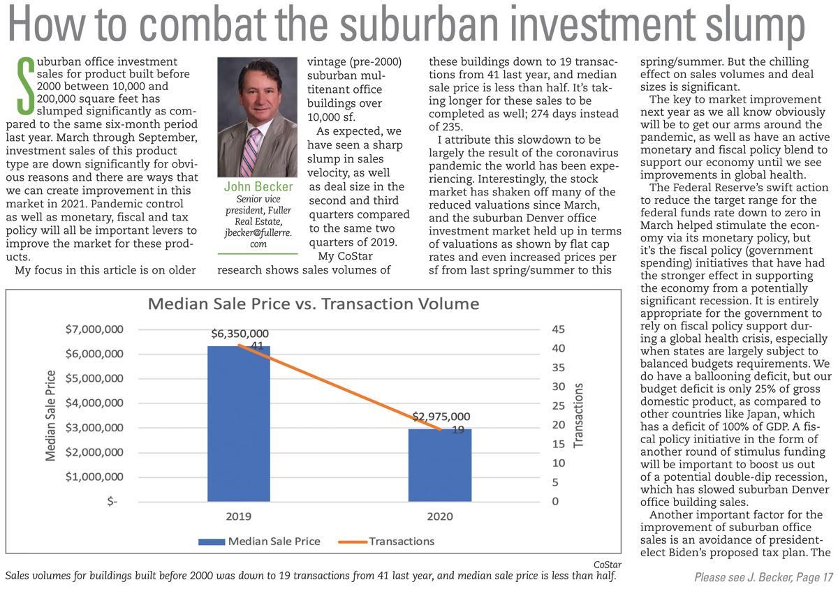 article about suburban investment