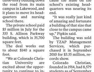 article about S Allison sale