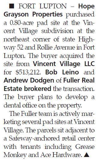 article about Vincent Village