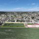 Aerial view of a land with public parking for sale